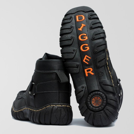Black Digger Casual Shoes